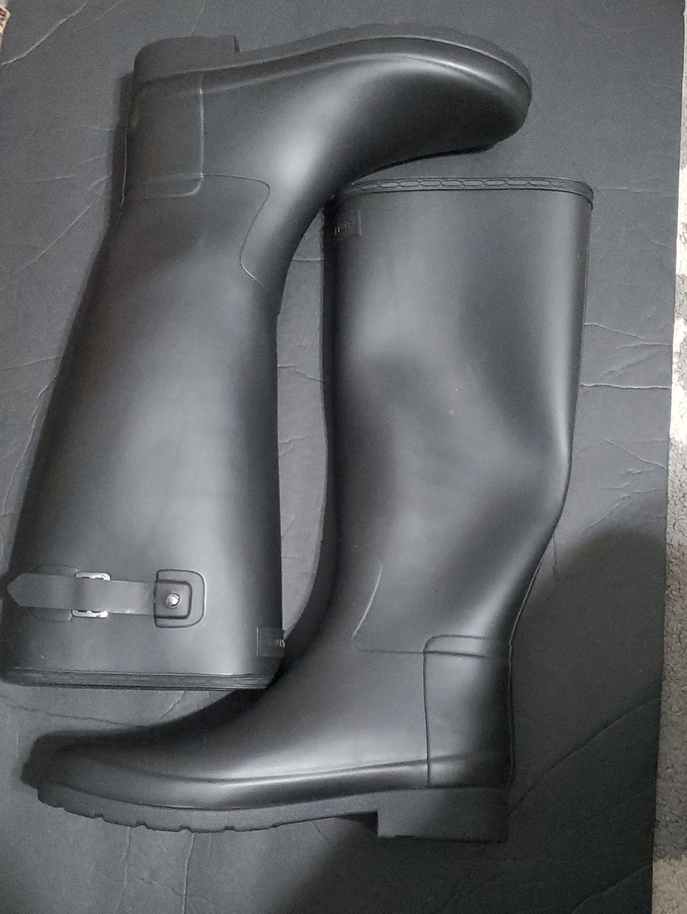 Hunter Women's black Refined Tall Rain Boots size 10‎ brand new - Picture 11 of 13